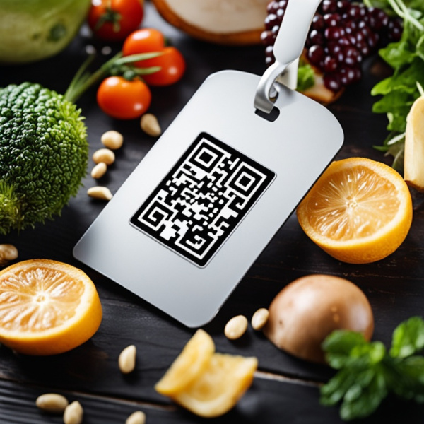 如何设计有效的食品标签卡，以便PDA手持终端可以扫码？