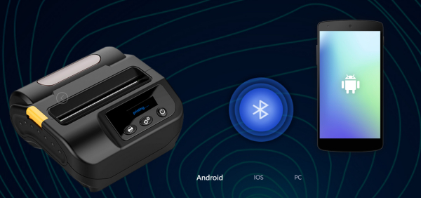 手持终端打印一体机，支持不干胶标签打印，扫描打印扩展功能一手掌握