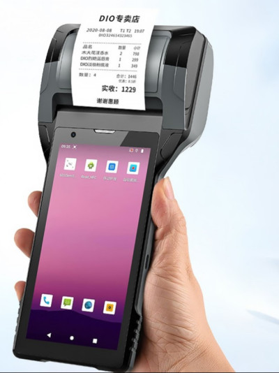 6寸80mm大尺寸打印扫码手持终端一体机